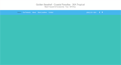 Desktop Screenshot of goldenseashell.com